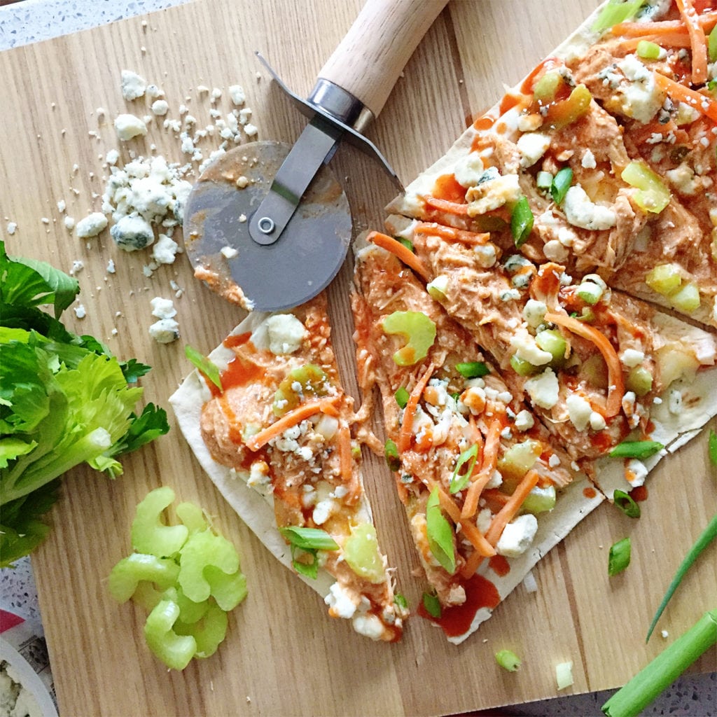 Buffalo Chicken Flatbread Recipe Puts A Kick Into Your Dinner Routine