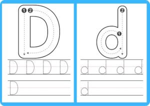 Printable Worksheets For Tracing Letters & Numbers