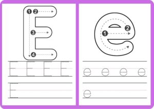 Tracing Letters E