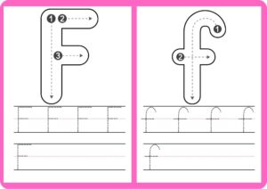 Tracing Letters F