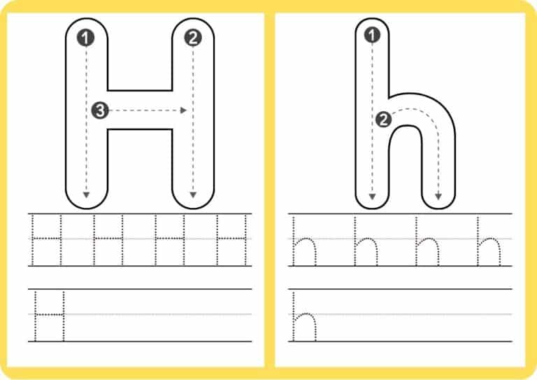 Printable Worksheets For Tracing Letters & Numbers