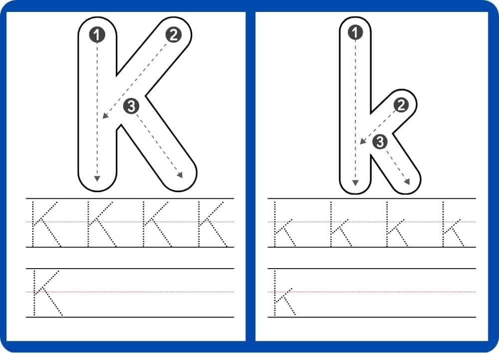 Printable Worksheets For Tracing Letters & Numbers
