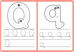 Tracing Letters Q