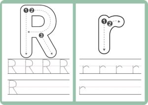 Tracing Letters R