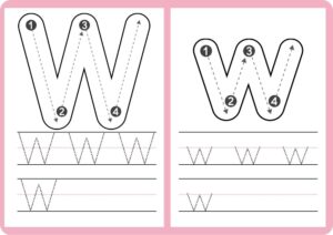 Tracing Letters W