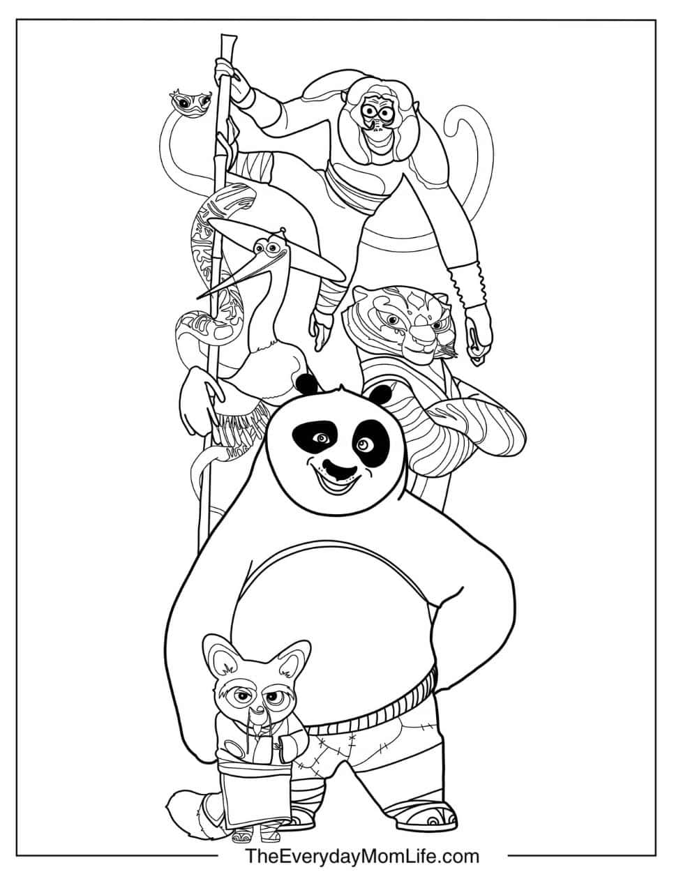 30 Free Printable Kung Fu Panda Coloring Pages