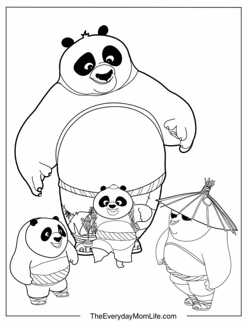 Po and the Baby Pandas