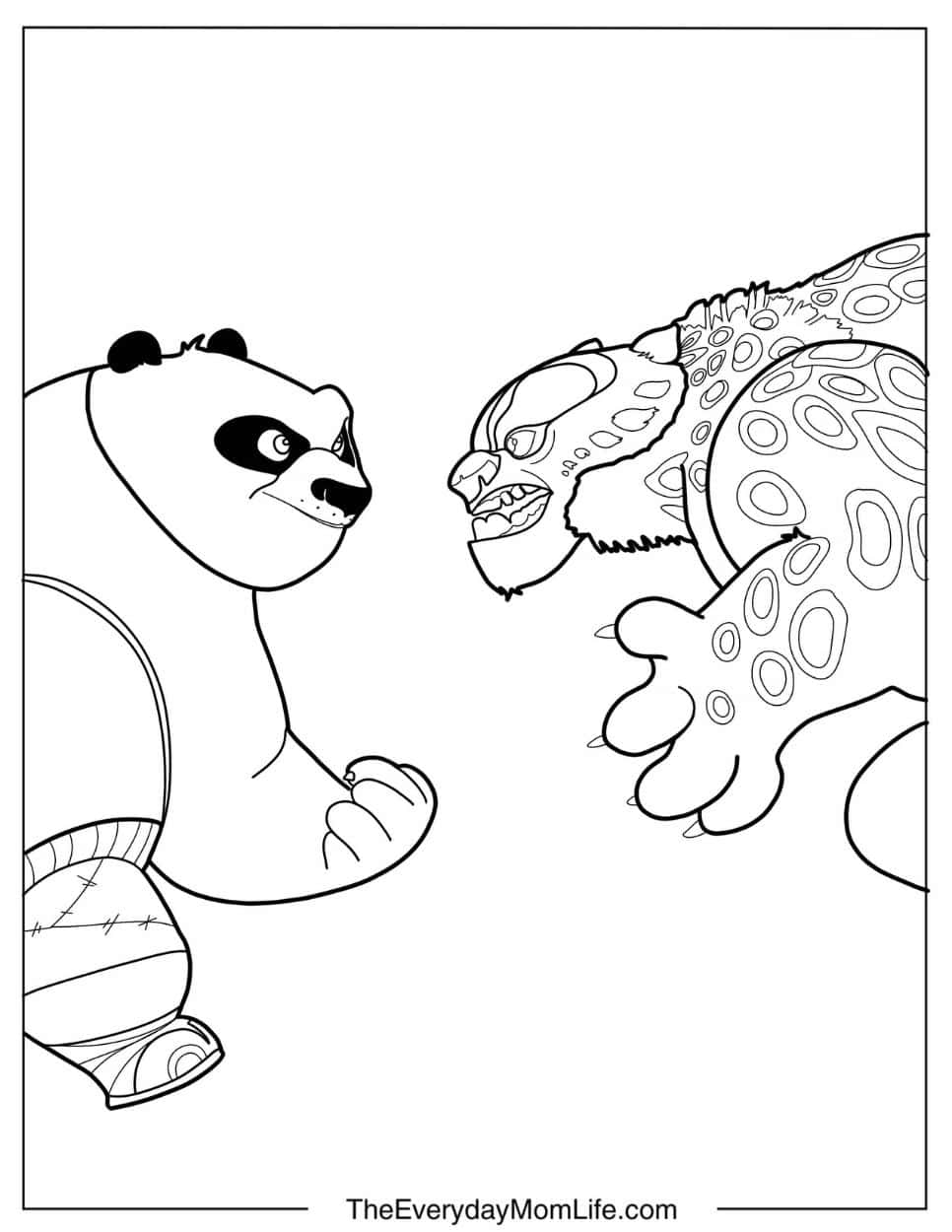 30 Free Printable Kung Fu Panda Coloring Pages