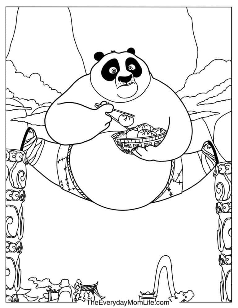 30 Free Printable Kung Fu Panda Coloring Pages