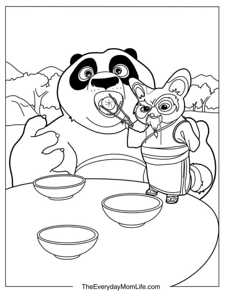 Shifu Feeding Po