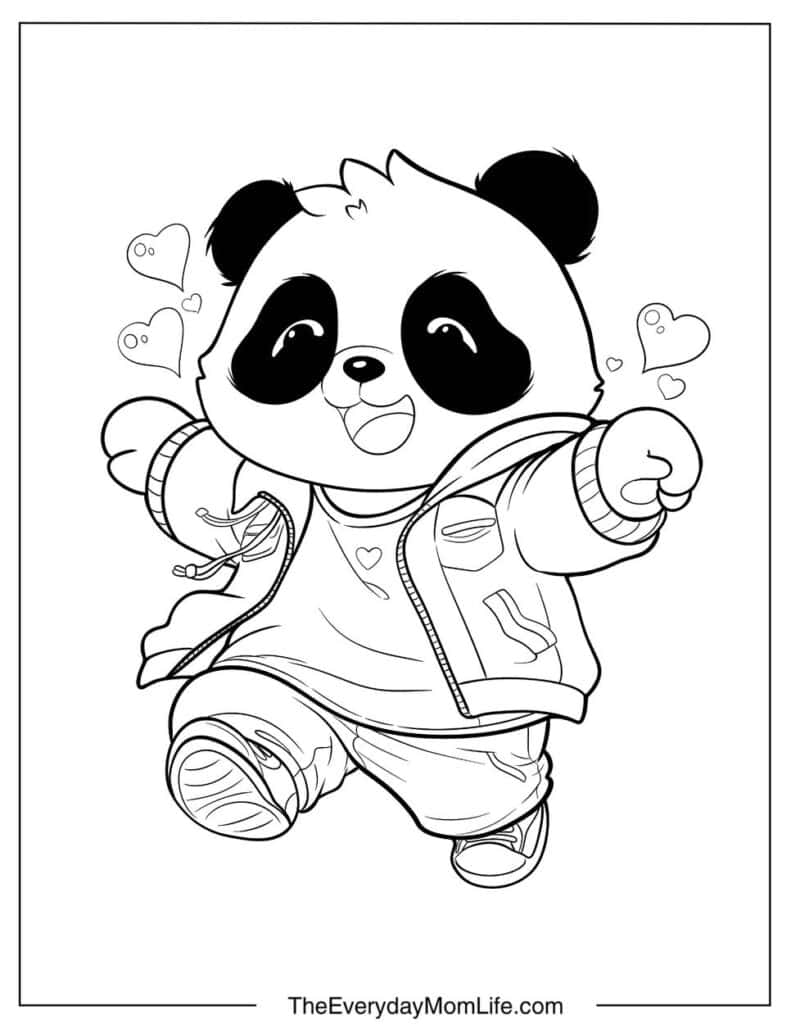 Baby Panda in New Clothes