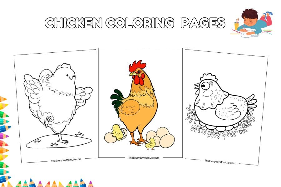 Chicken Coloring Pages