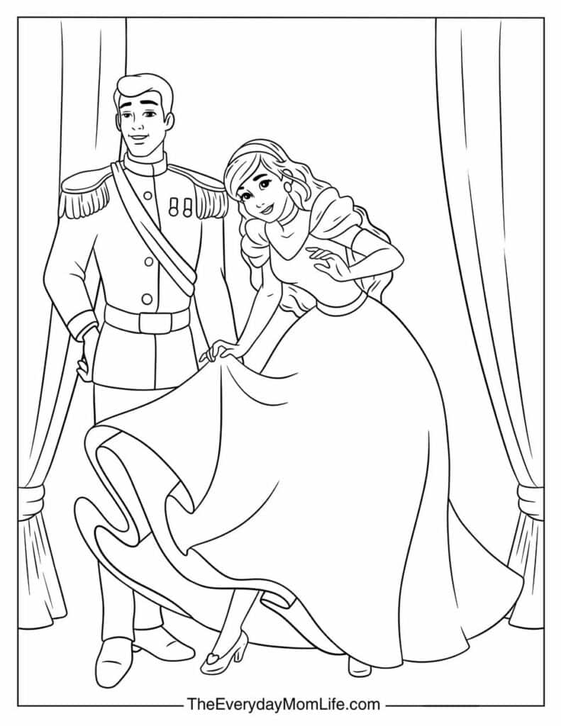 Cinderella and Prince Charming at the Ball