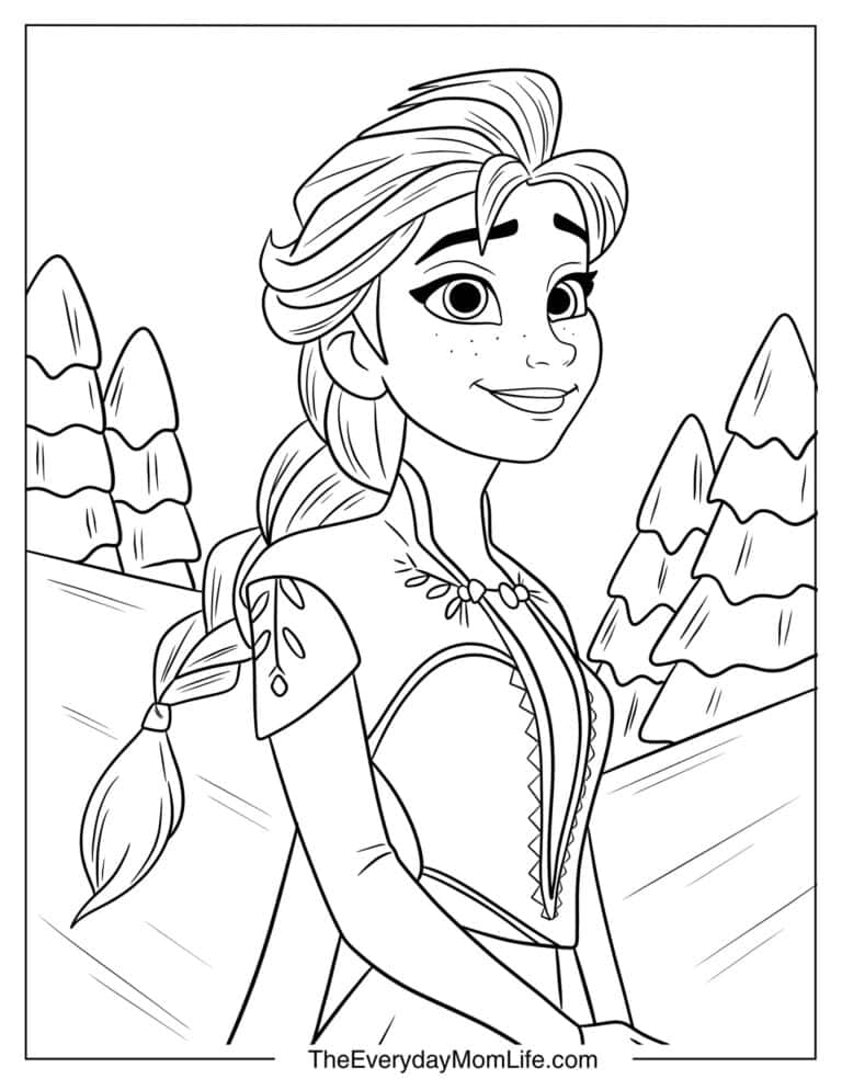 35 PDF Printable Elsa Coloring Pages - The Everyday Mom Life