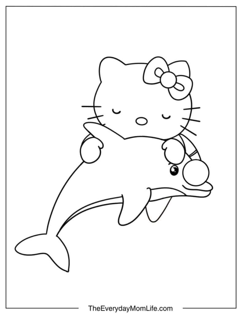 Dolphin and Hello Kitty