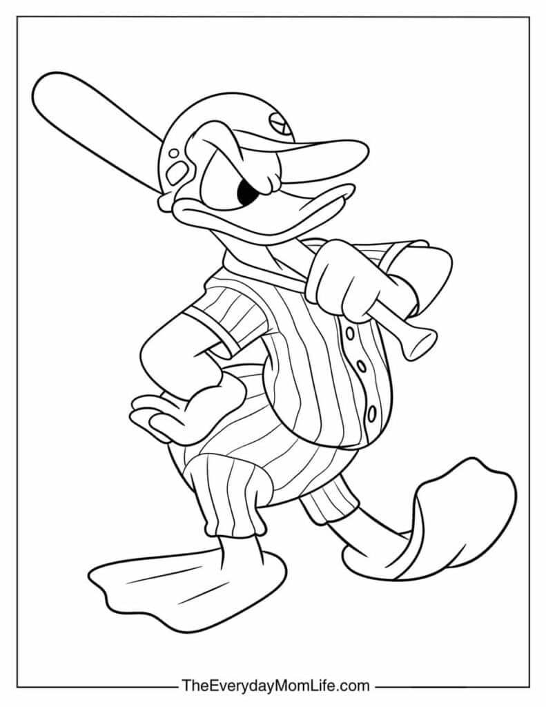 Donald Duck Baseball Player