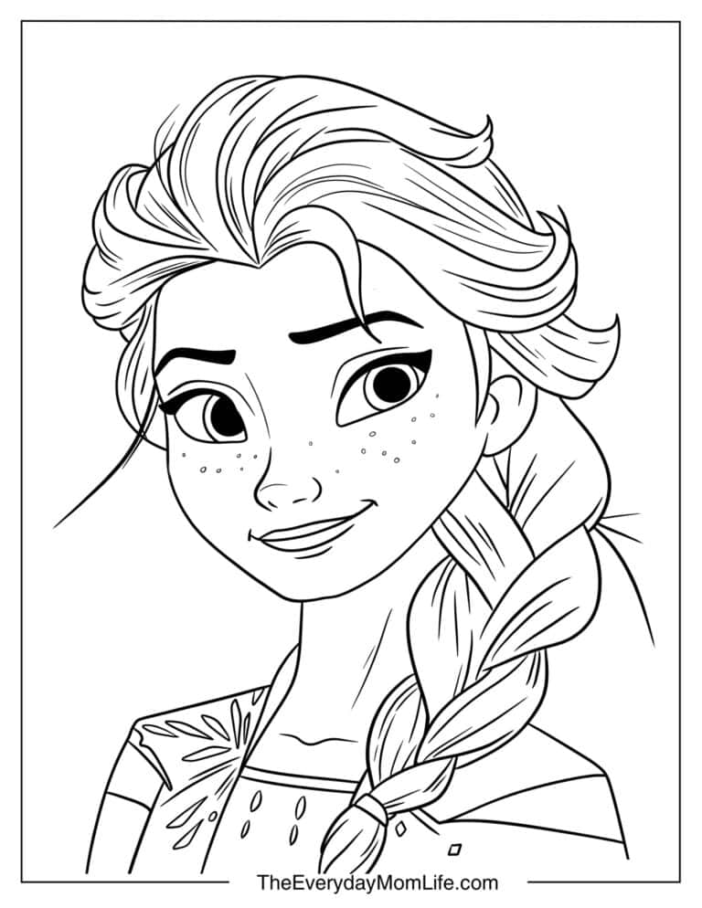 35 PDF Printable Elsa Coloring Pages - The Everyday Mom Life