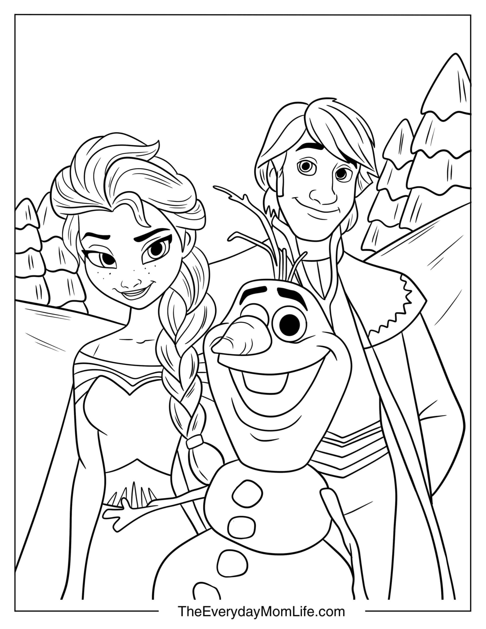 35 PDF Printable Elsa Coloring Pages - The Everyday Mom Life