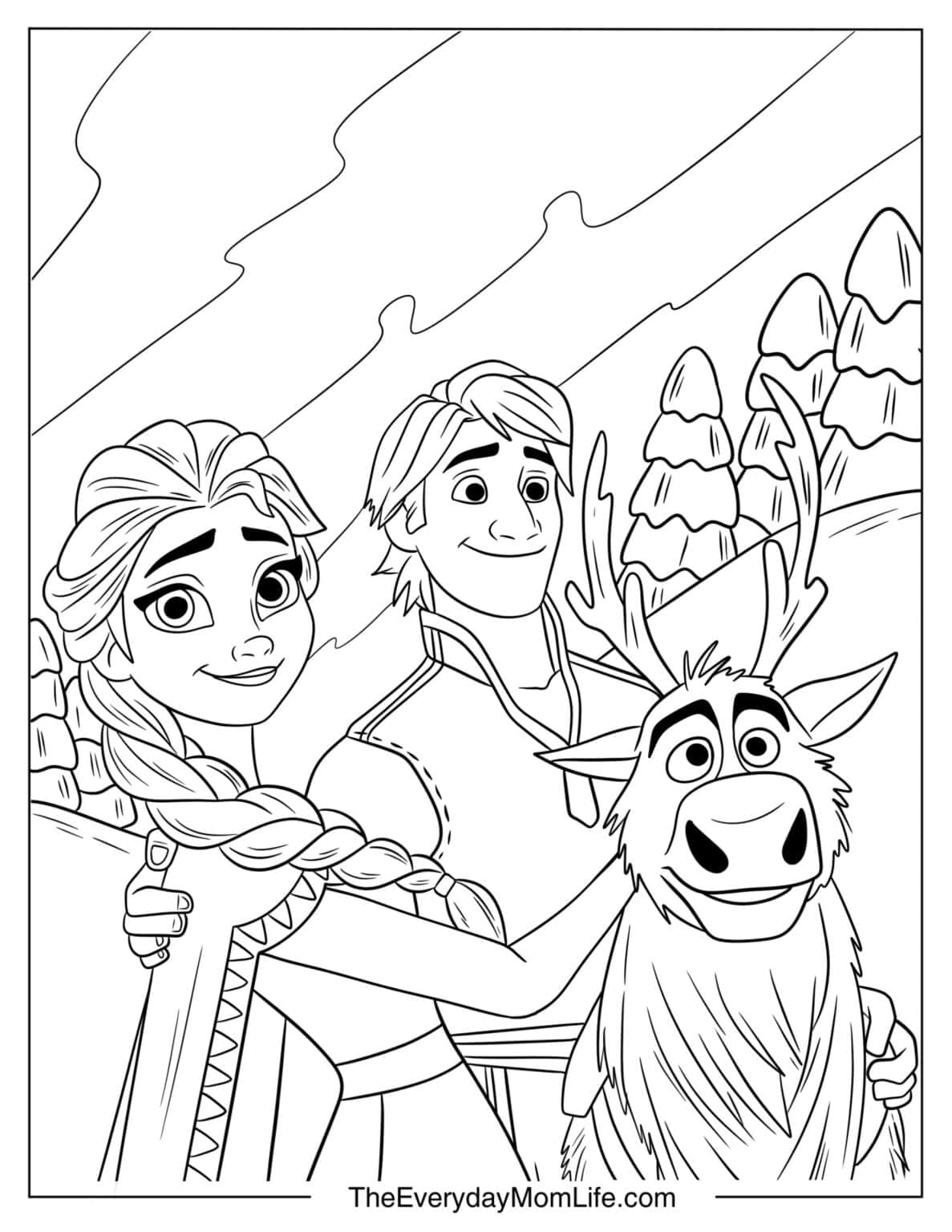 35 Pdf Printable Elsa Coloring Pages - The Everyday Mom Life