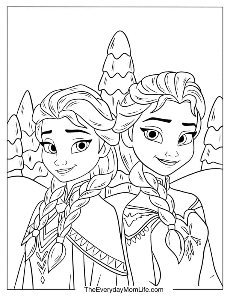 35 PDF Printable Elsa Coloring Pages - The Everyday Mom Life