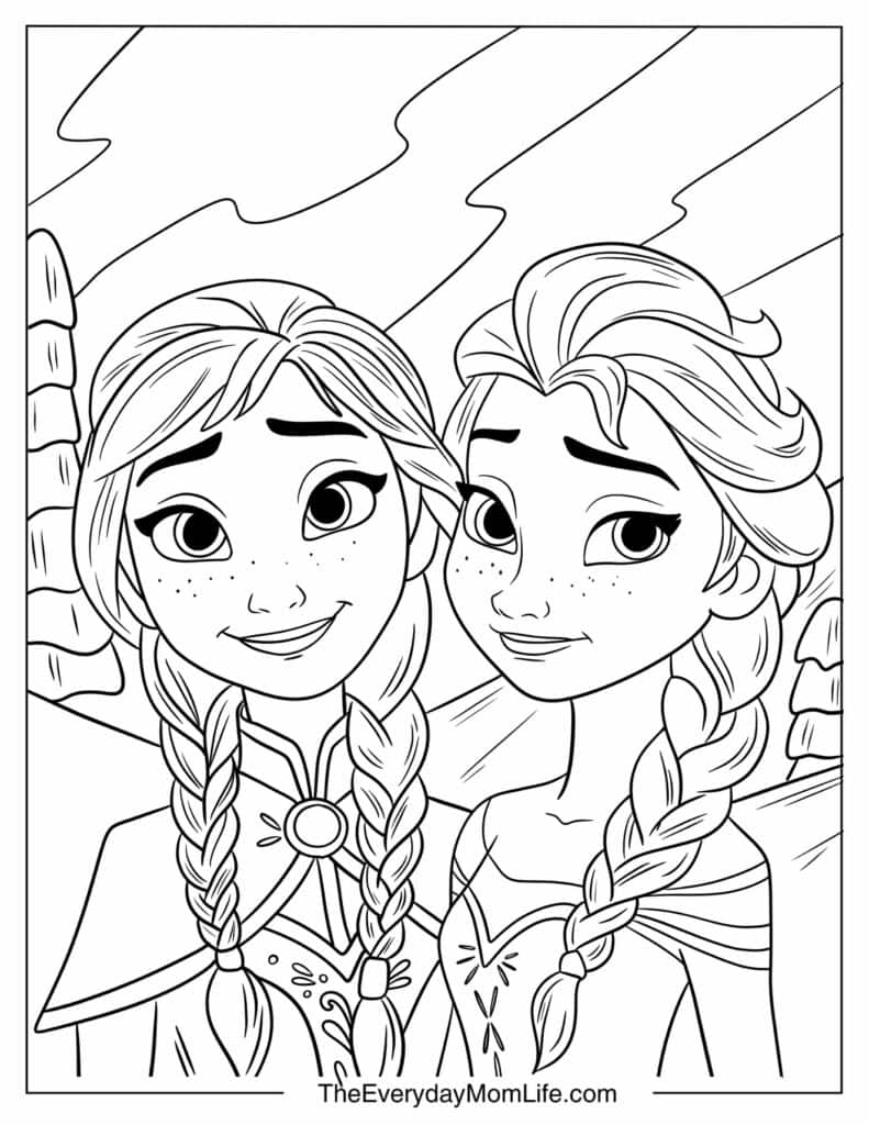 Elsa and Anna Front Look