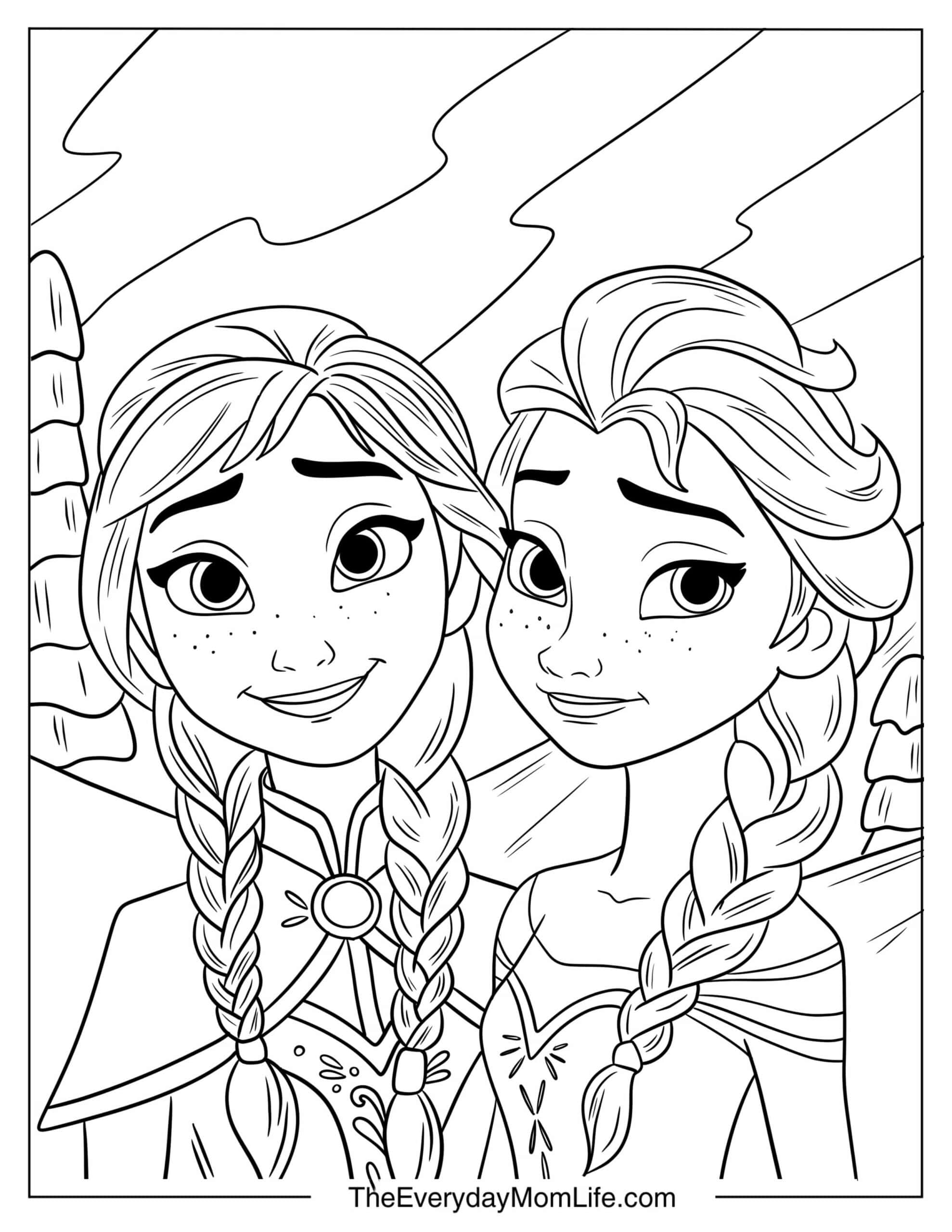 35 PDF Printable Elsa Coloring Pages - The Everyday Mom Life