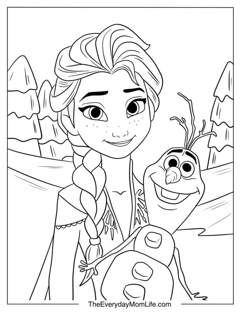 Elsa and Olaf Happy Moment