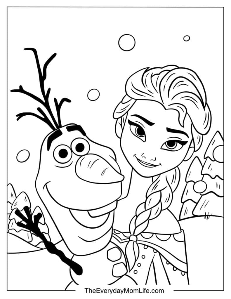 Elsa and Olaf Outdoor