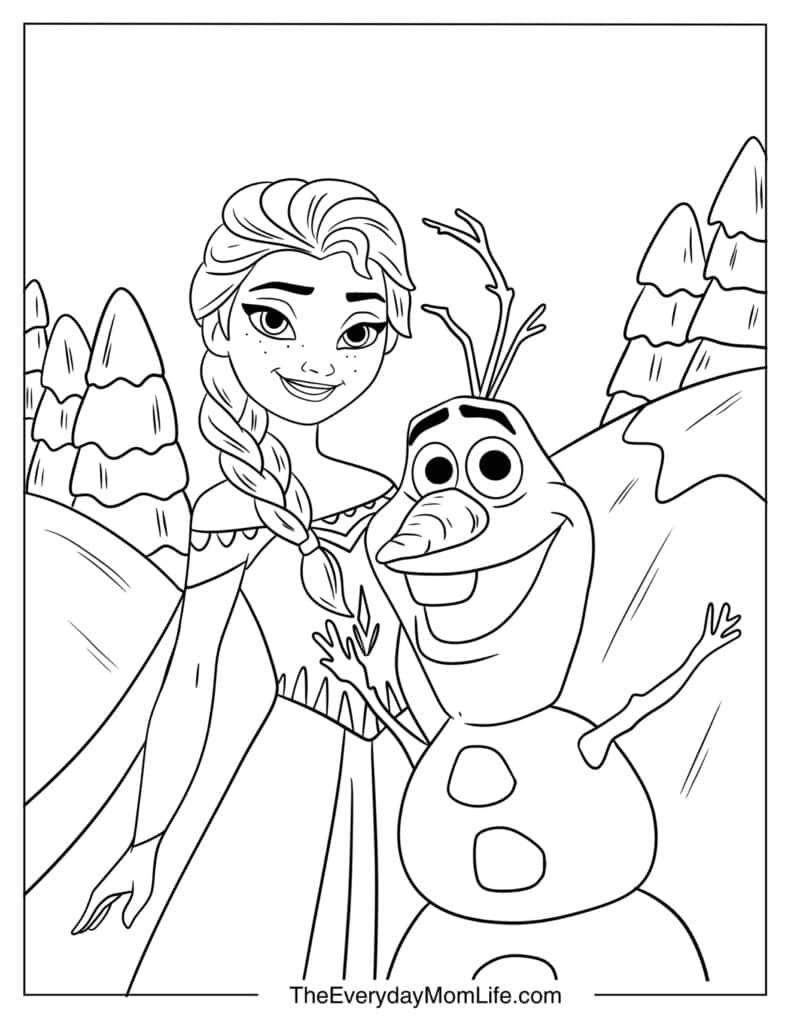 Elsa and Olaf Say Hi