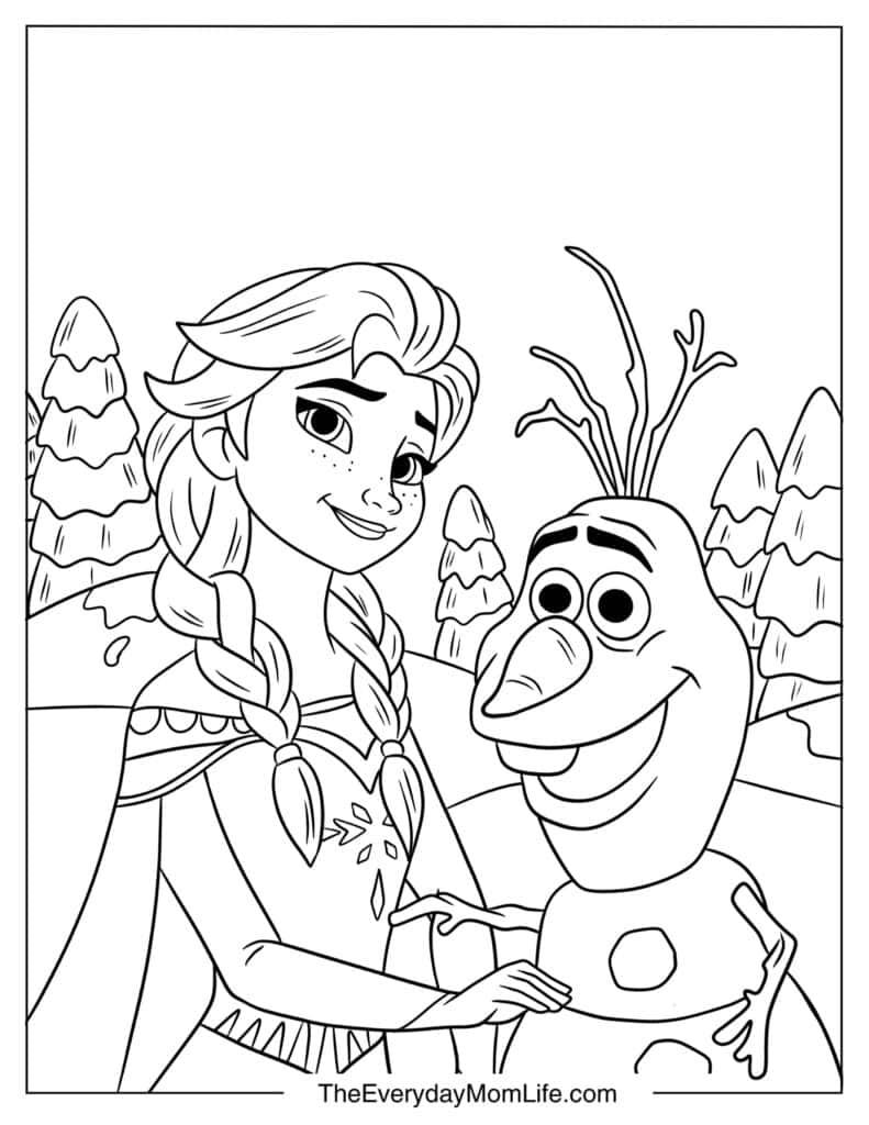 Elsa and Olaf Treat Well