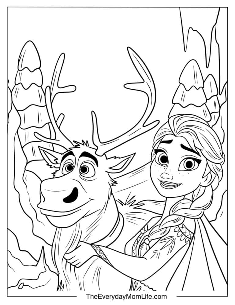 35 PDF Printable Elsa Coloring Pages - The Everyday Mom Life