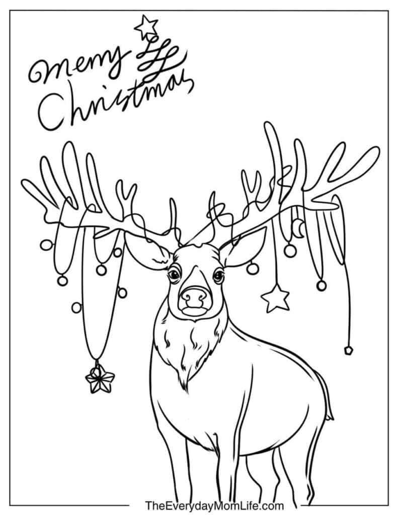 Gift-Bearing Christmas Moose