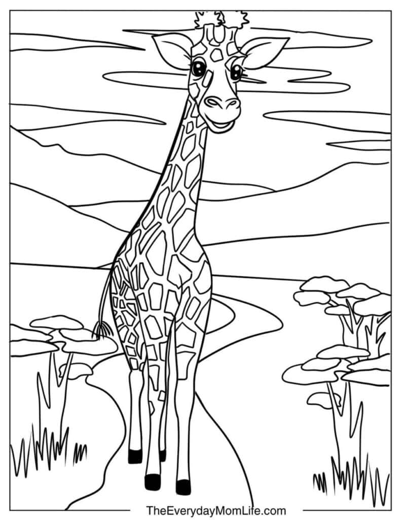 Giraffe of the Wild Plains