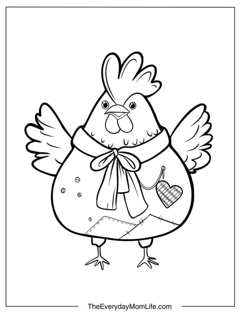 Hen in a Beautiful Dress