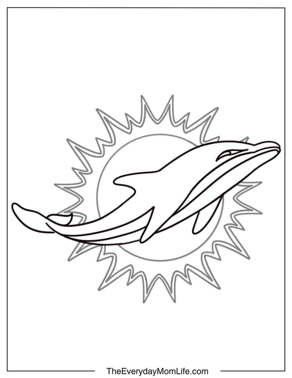 Free Printable Dolphin Coloring Pages