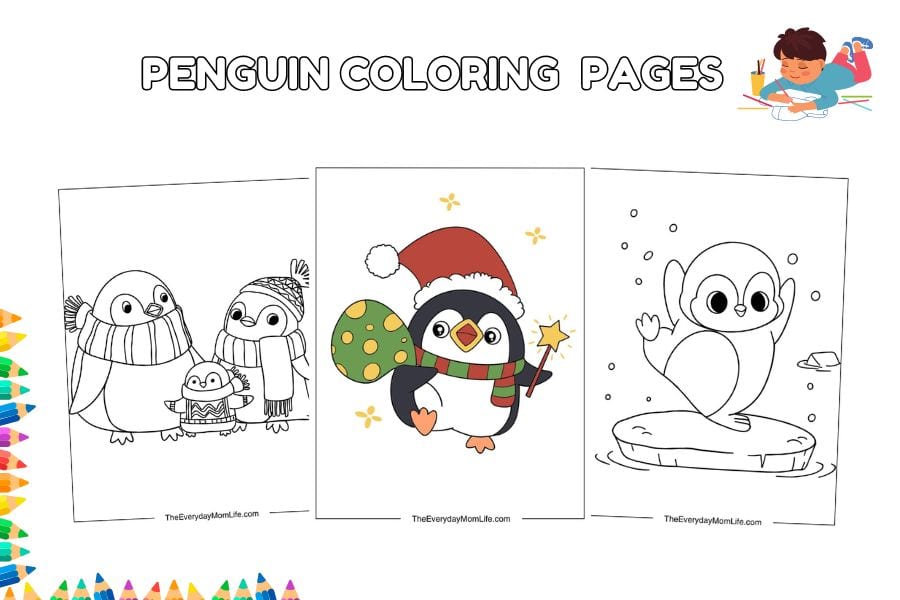 Penguin Coloring Pages