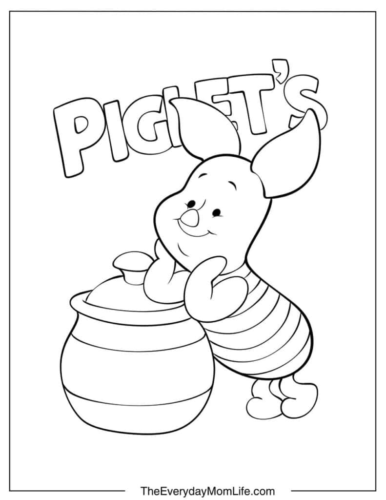 Piglet from Winnie the Pooh