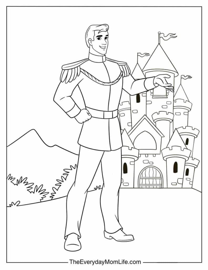 Prince Charming Coloring Page