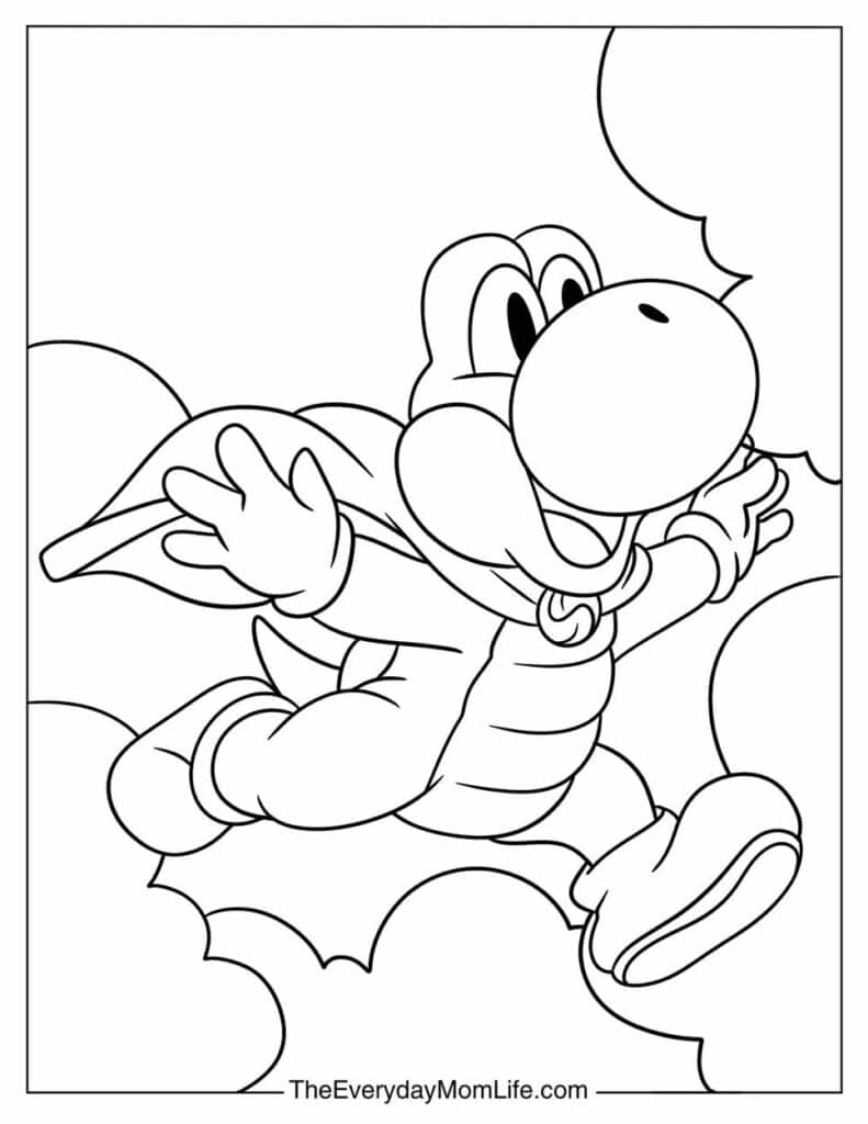 Yoshi Flying with Cape