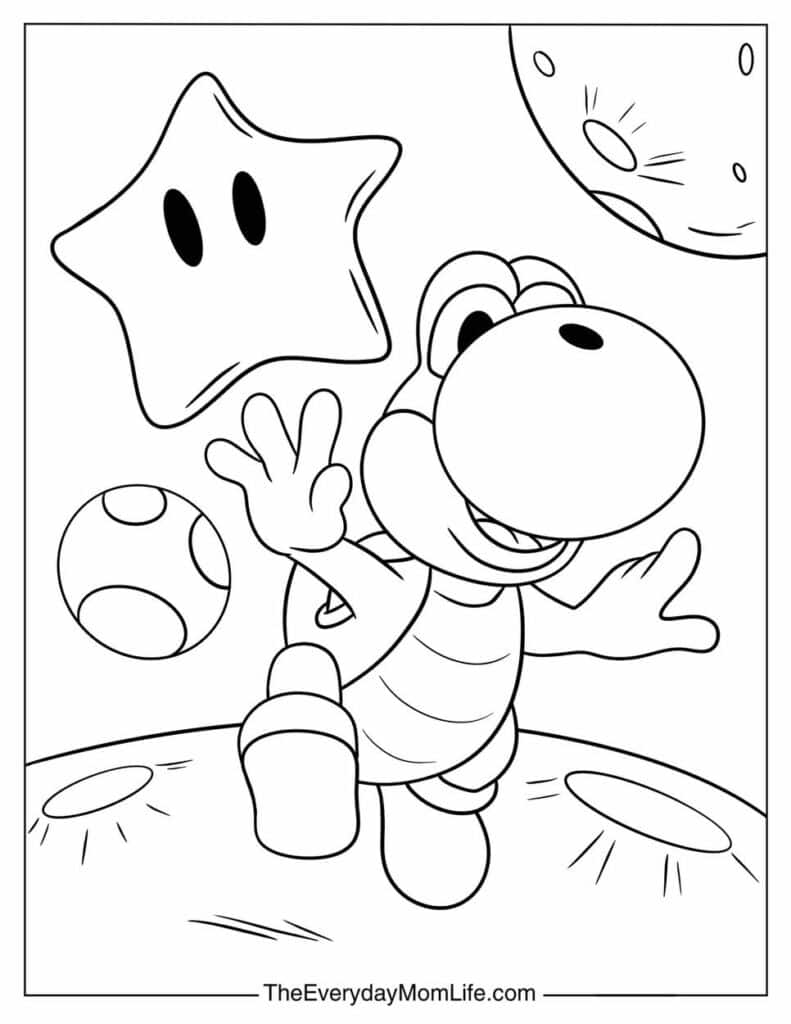 Yoshi with Stars in the Galaxy