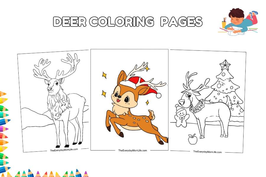 deer coloring pages